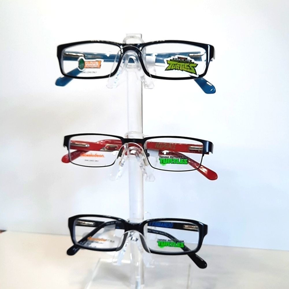 THREE PAIRS! Kid glasses Teenage Mutant Ninja Turtle Rx'able Eyeglass Frames NEW